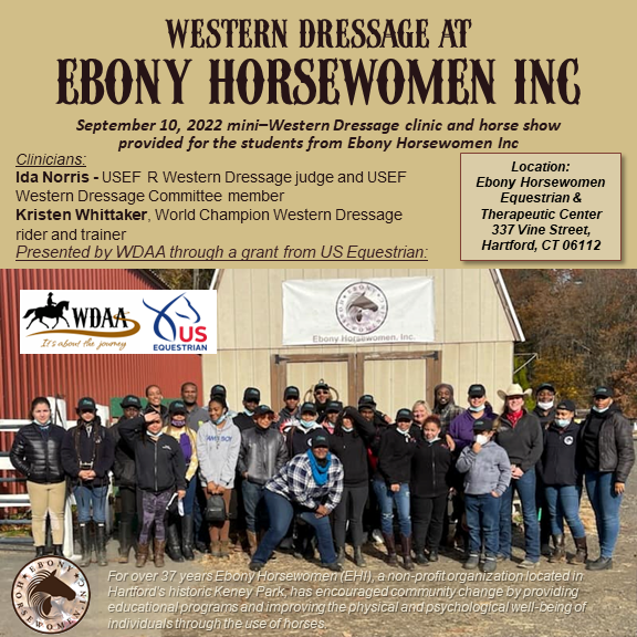 WDAA is grateful to receive a USEF Youth Sportsman’s Award Recognized Affiliate Grant